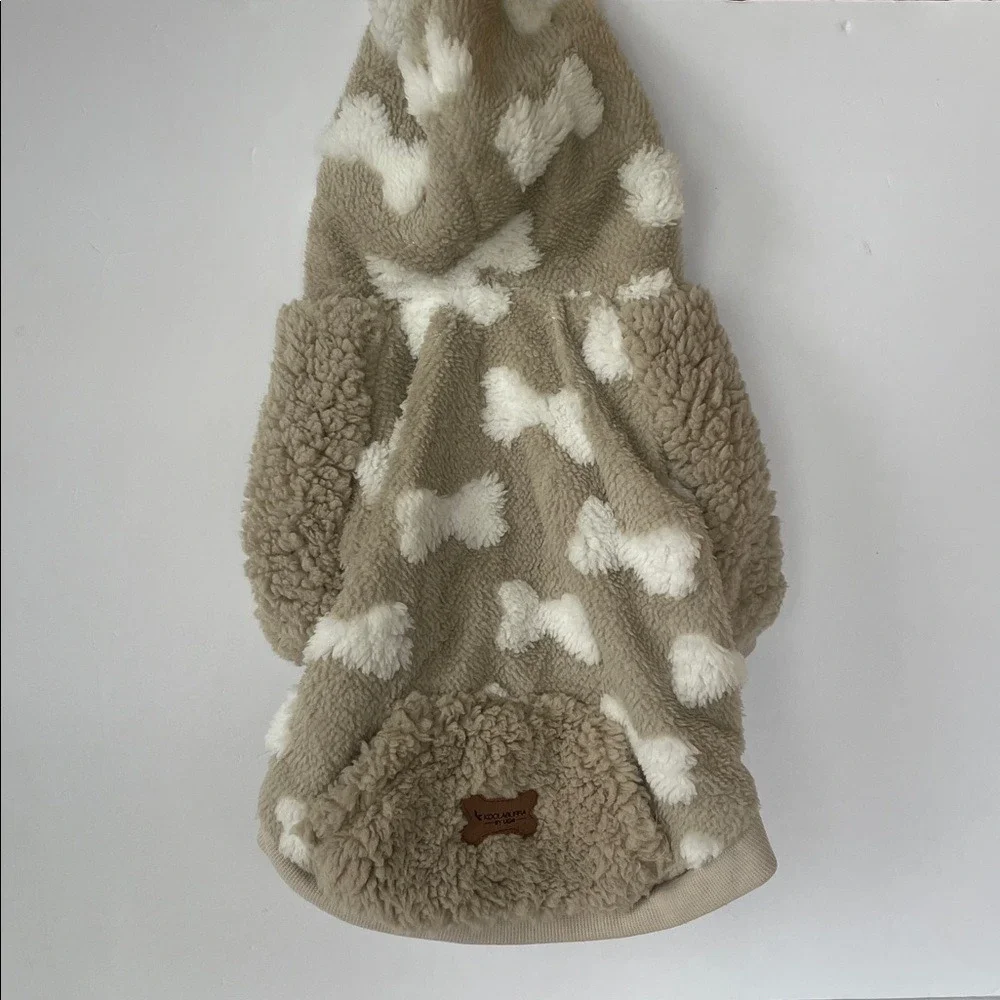 Koolaburra by UGG Jack Pet‎ Dog Oatmeal Sherpa Hoodie NWT